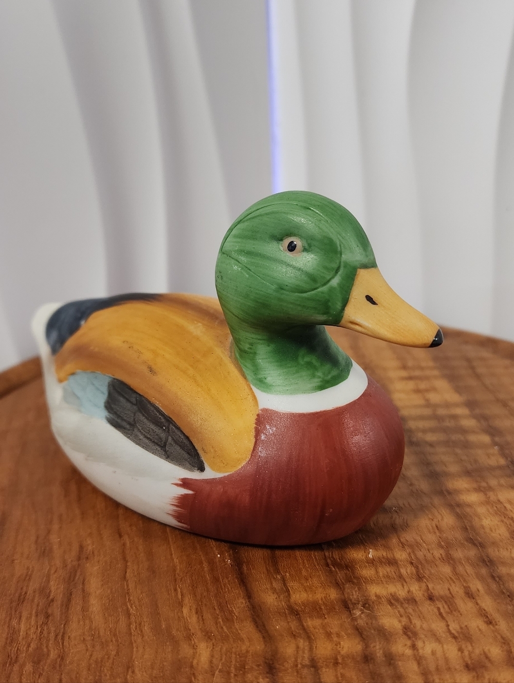 Vintage Ceramic Duck Mallard  Hand Painted